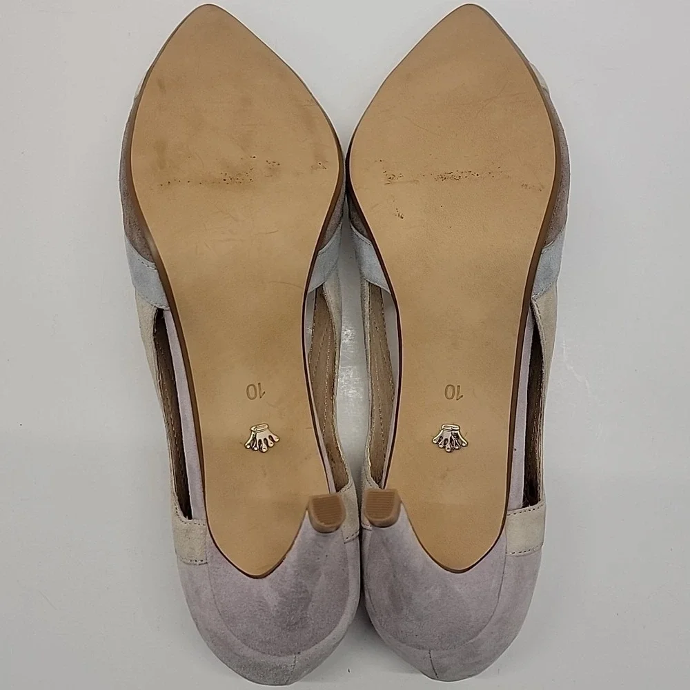 Nina Originals Agenda Suede Pastel Color Block Cut Out Heels US Size 10 Pretty